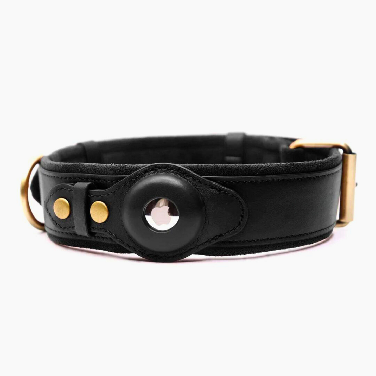 PurrfectPal™ Luxury Leather Airtag Dog Collar